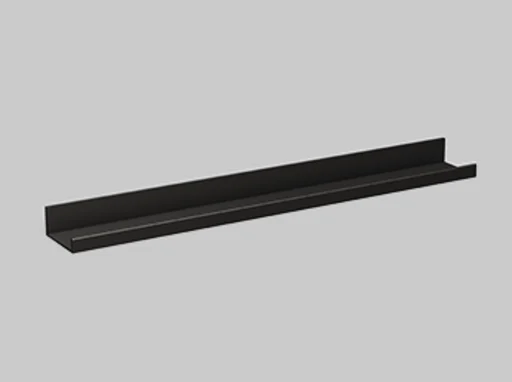 Alape Assist hylle 80x10 cm, matt sort