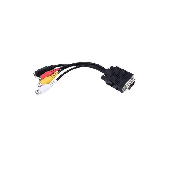 VGA til RCA Audio/Video Adapterkabel