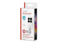Nedis ZBRC10WT - Fjernstyring - trådløs - ZigBee - 2.412 - 2.484 GHz - sort/hvid