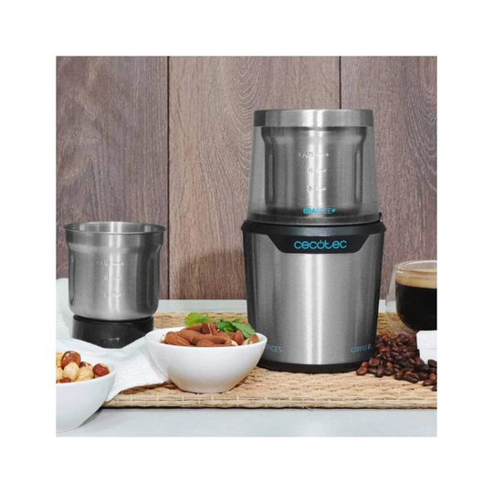 Kaffekværn og Blender i Rustfrit Stål - 90 g