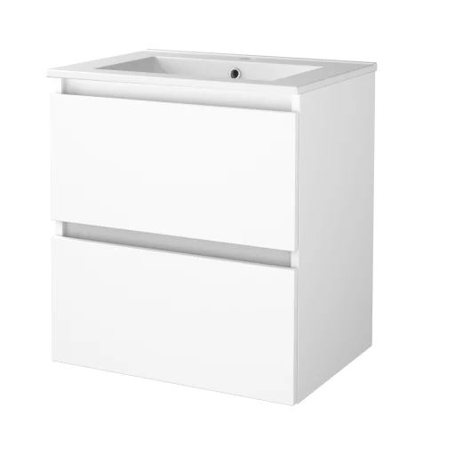 Sanibell Basicline møbelpakke 60x46 cm, hvit høyglans