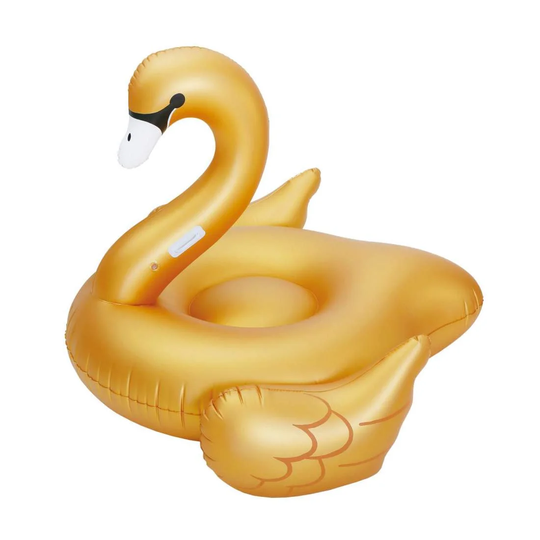 Pool Float, Svane - Guld - 178 x 155 cm