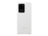 Samsung Silicone Cover EF-PG988 - Bagsidecover til mobiltelefon - silicone - hvid - for Galaxy S20 Ultra, S20 Ultra 5G
