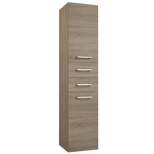 Korsbakken Rowan/pine Høyskap 2 Skuffer Grå eik