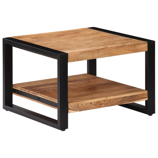 vidaXL sofabord massivt akacietræ 60 x 60 x 40 cm