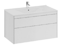 Ifö Sense underskab SU 90cm - hvid, H: 58cm B:90cm D: 46,6cm uden greb med 2 skuffer