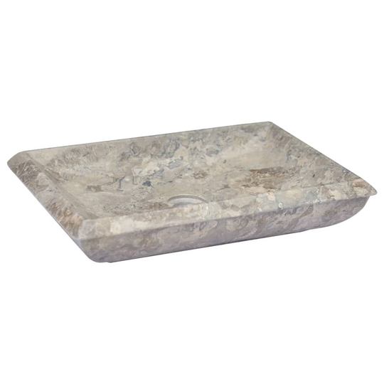 vidaXL håndvask 50x35x10 cm marmor grå