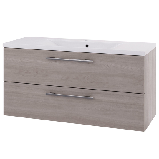 Linn Bad Ingrid D45cm Servantskap Lys eik / 120cm 2 Skuffer