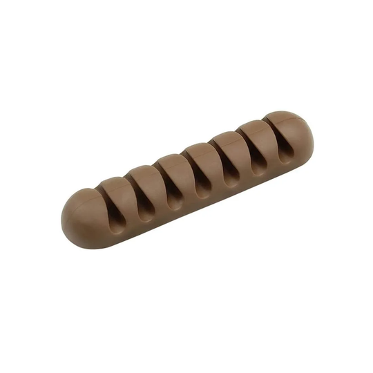 Kabelholder med 7 pladser - Brun