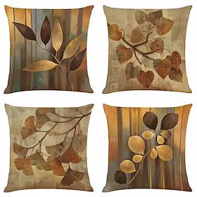 vintage dobbel sidepute deksel 4pc mykt lys luksus firkantet putetrekk putepute til soverom stue overlegen kvalitet maskinvaskbar utendørs pute for sofa sofa s