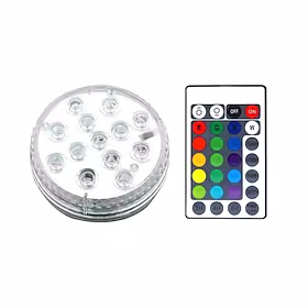 utendørs 13 led nedsenkbare lys fjernstyrt rgb skiftende undervanns vanntett lys for svømmebasseng fontene akvarievase boblebad badekar fest 1 pakke