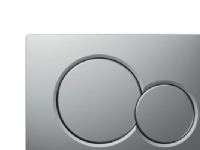 Geberit flush plate Geberit Sigma01 flush plate, front, matt chrome, easy-to-clean [1/10]