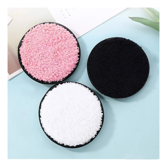 3x Puder til Makeup Fjerning - Genanvendelig