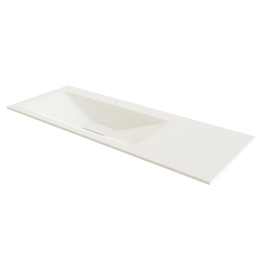 Linn Bad Vale Møbelservant Glass Hvit Matt / 120cm Venstre