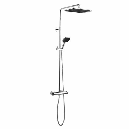 Damixa Slate 4 Takdusj Krom/svart Krom