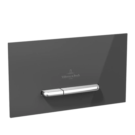 Villeroy&Boch Viconnect E300 Trykkplate Antrasaitt / Matt Krom