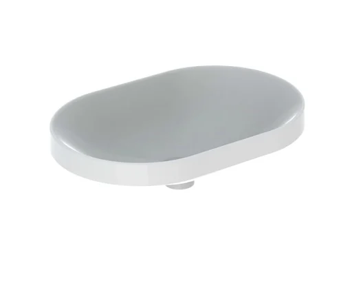 Geberit VariForm servant, nedfelling, ellipse, 60x40 cm, med KeraTect