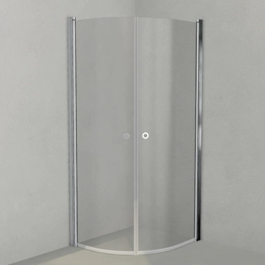 INR Iconic Nordic Rooms Dusjhjørne Linc Niagara Original, Grått Glass Krom / 80x90cm
