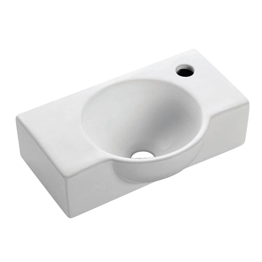 Bathco Venecia Porselensservant B40xd26cm Hvit