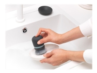 Brabantia - Soap dispensing dish brush - polyester - mørkegrå