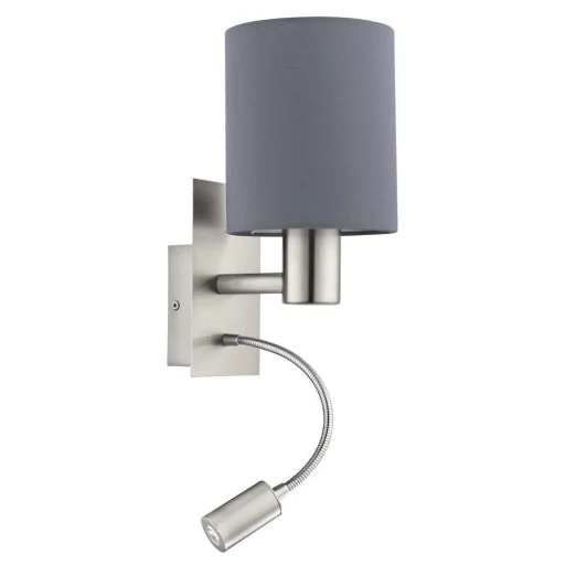 Pasteri Wall L150 grå, E27; Led, 40W; 3,5W