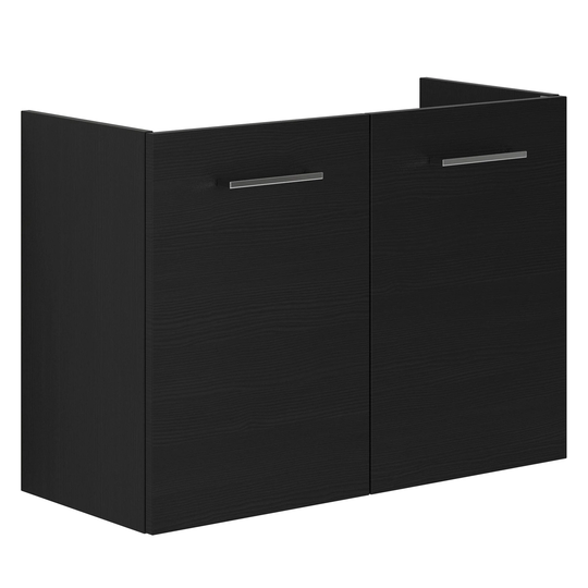 Dansani Mido+ Slim Servantskap 2 Dører B60-80x35cm Uten Servant Svart Struktur / 80cm