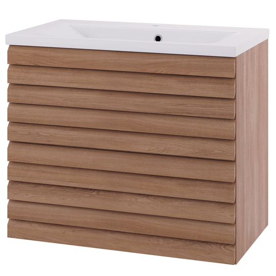 Linn Bad Selma Eikestav 2 Skuffer Heltre D45cm Servantskap Eik / 80cm Senter
