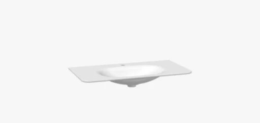 Dansani Curvo servant 93 cm, Porselen Hvit