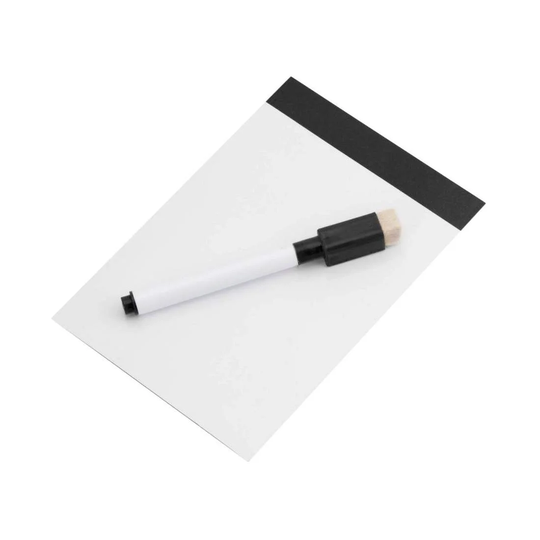 Magnetisk Whiteboard med Tusch - Sort