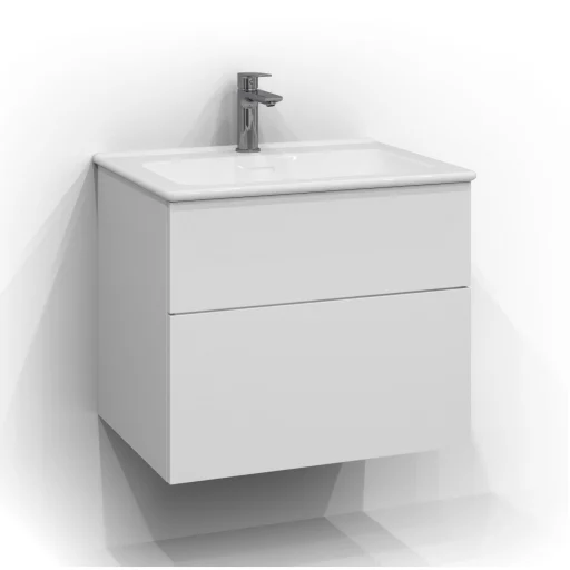 Svedbergs Forma servantskap 60x45 cm, skuffer, hvit