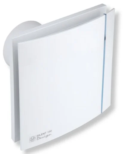 Thermex Silent 100 Design CRZ ventilator med timer, Ø100 mm, hvit
