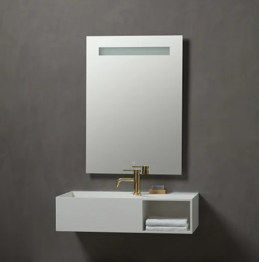 Loevschall Venice speil med touch panel, Multiwhite, 60x85 cm