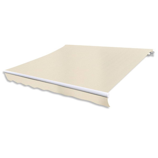 vidaXL foldemarkise motoriseret 600 cm cremefarvet