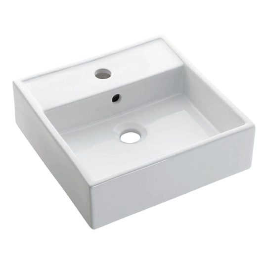 Bathco Gomera Porselensservant B39xd39cm - Porselen Hvit