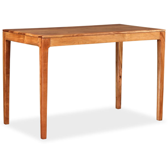vidaXL spisebord massivt træ 118 x 60 x 76 cm