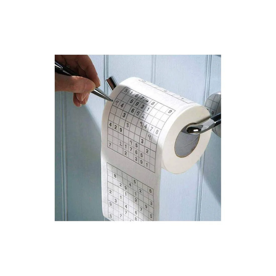 Toiletpapirrulle med Sudoku