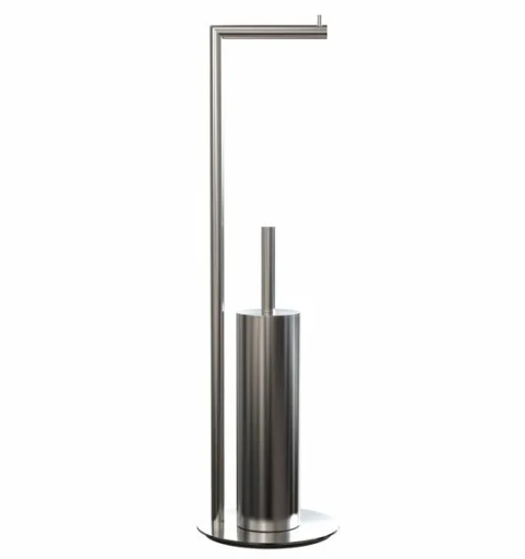 Frost Nova2 Toalettpapir holder m/Toalettbørste, Rustfritt stål