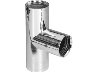 Purus grenrør 90 grader 32 mm indstik i krom PP