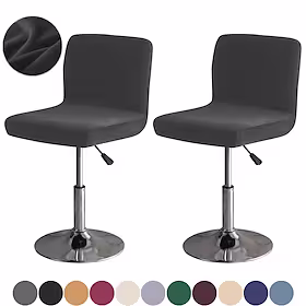 barkrakk trekk mot krakk pub stol undertrekk til spisestue fløyel barkrakk beskyttelsestrekk slipcover prestestol stoltrekk sett med 2, tykk myk moderne stil