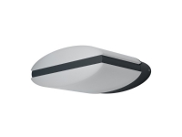 LEDVANCE Endura Style Ellipse, Udendørs vægbelysning, Grå, Aluminium, IP44, Facade, Gangsti, I