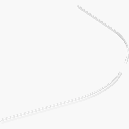 Dansani Match Drypplister H18mm til Halvrunde Dører - 2 stk Transparent