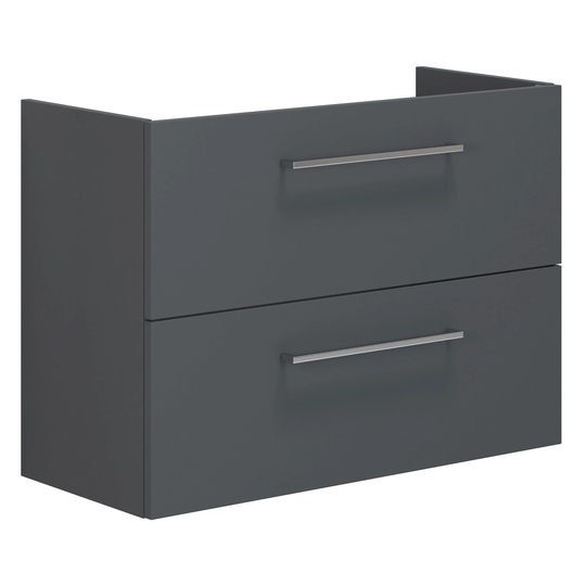Dansani Mido+ Slim Servantskap 2 Skuffer B50-80xd35cm Uten Servant Grå Matt / 80cm Gulv