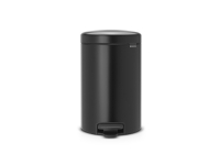 Pedalspand Brabantia Newlcon 12 ltr stål/plast mat sort