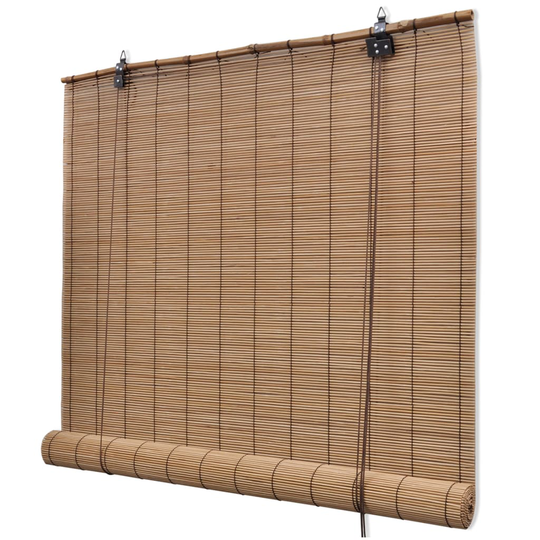 vidaXL rullegardin bambus 150 x 160 cm brun