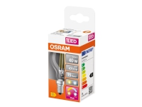OSRAM LED STAR+ - LED-filament-lyspære - form: P45 - klar finish - E14 - 4 W (tilsvarende 40 W) - klasse E - køligt hvidt/varmt hvidt lys - 2700/4000 K