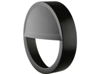 Væg-/Loftarmatur Surface Outdoor halvskærm 300 (15W) sort