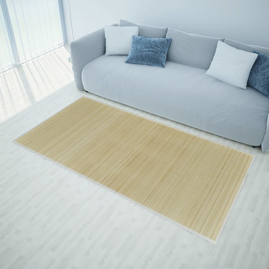 vidaXL rektangulært bambustæppe 80 x 200 cm
