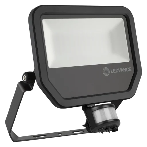 Ledvance Floodlight Projektør med sensor LED 50W/830, Sort