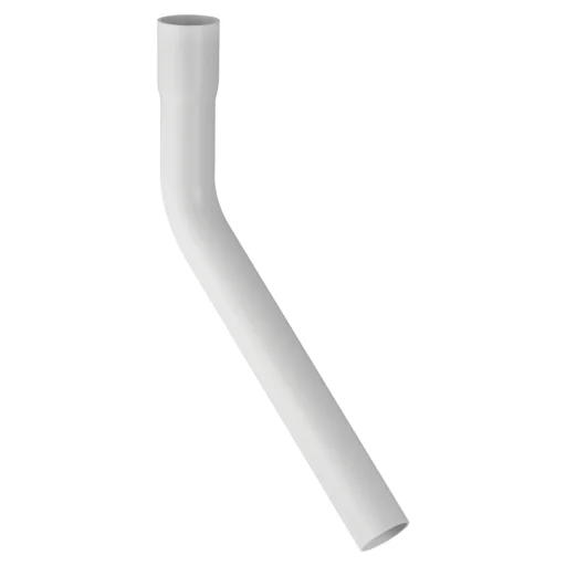 Spylende rørbend 45 ° ø 44 mm hvit