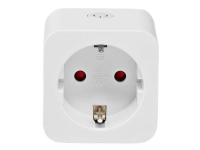 Nedis SmartLife - Smart stik - trådløs - Wi-Fi - 2.4 - 2.484 GHz - hvid